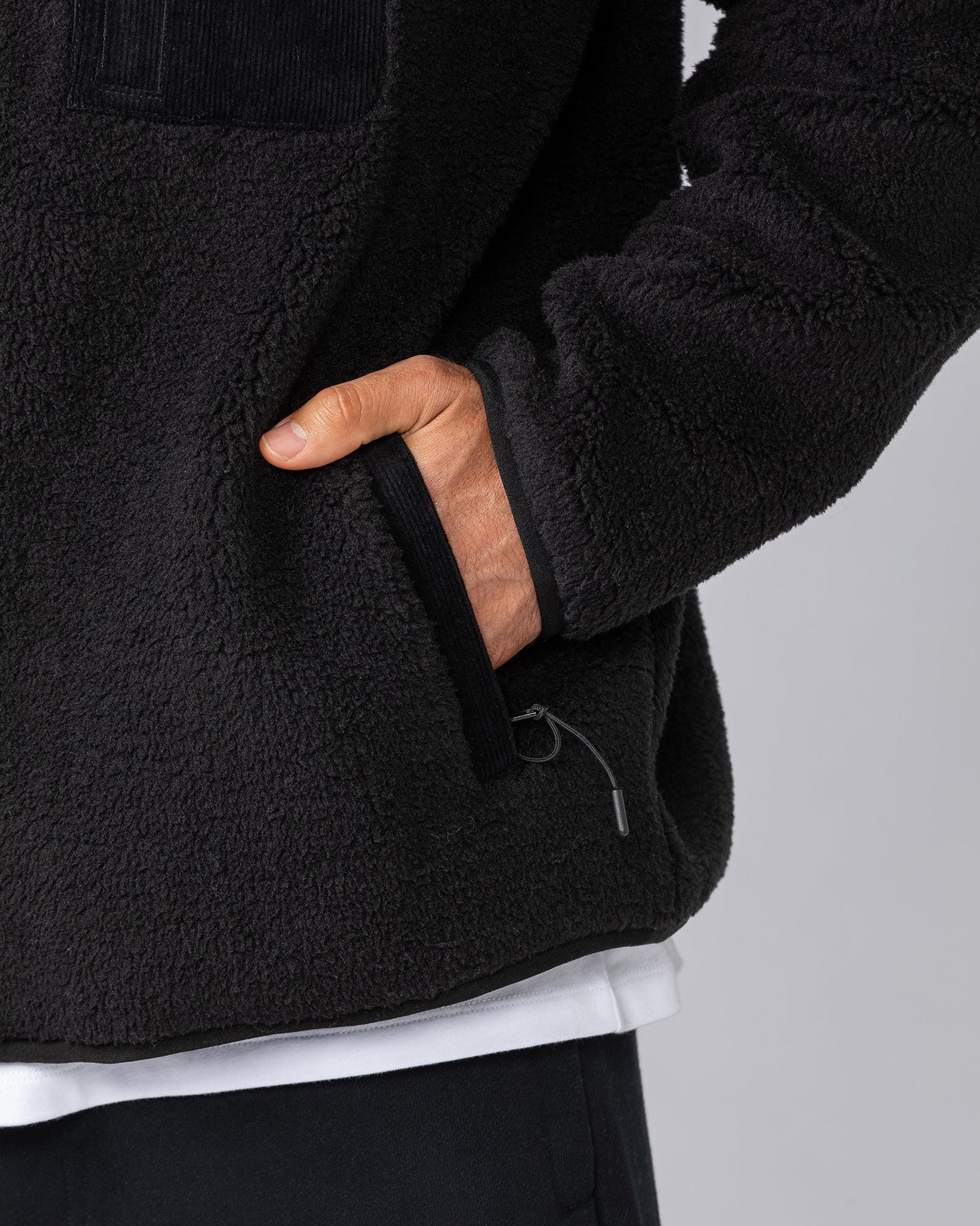 Staple Sherpa Zip Through Jacket