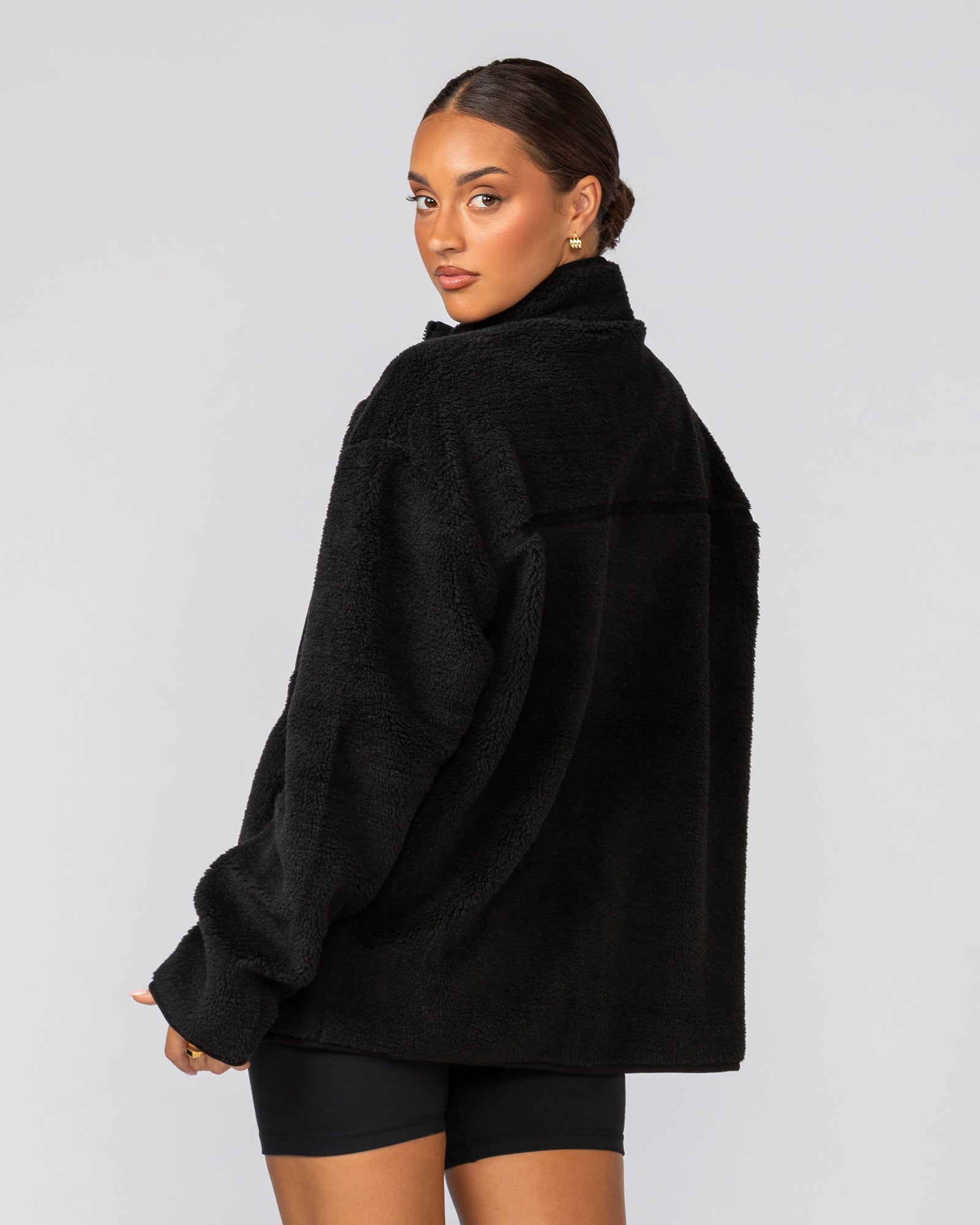 Staple Sherpa Zip Through Jacket