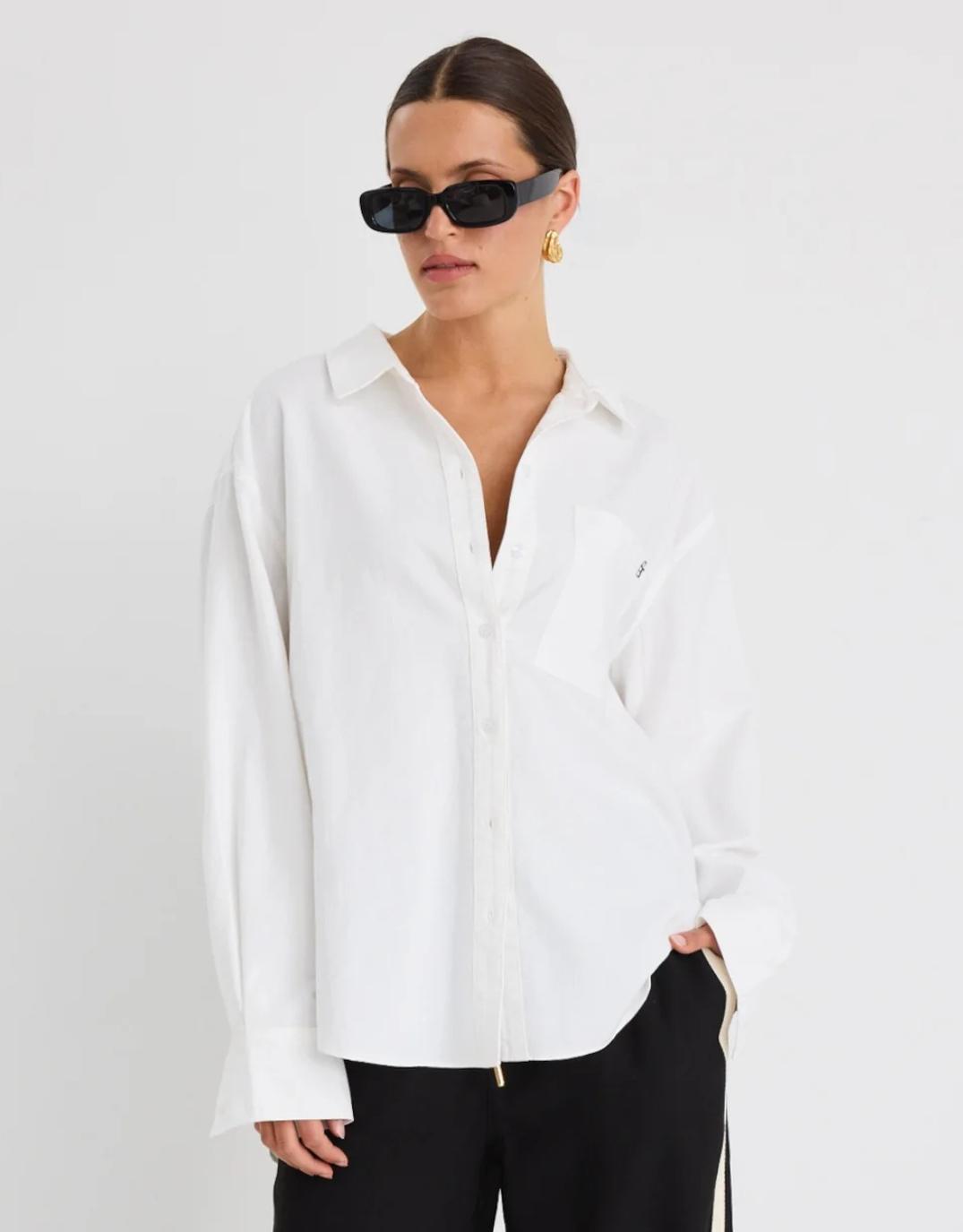 Signature Oxford Oversized Shirt - Ivory