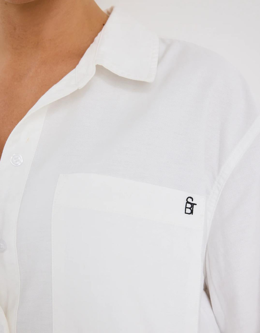 Signature Oxford Oversized Shirt - Ivory