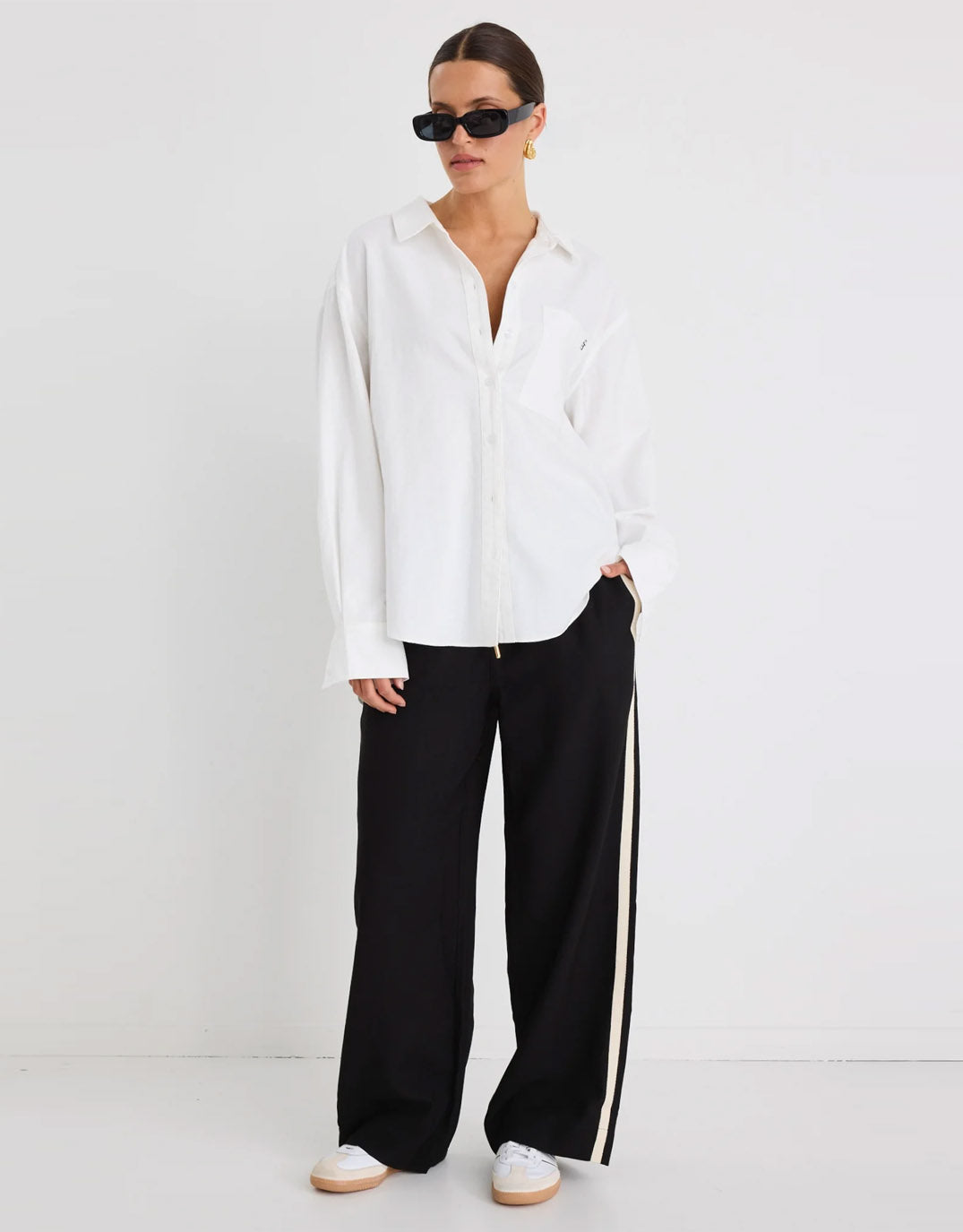 Signature Oxford Oversized Shirt - Ivory