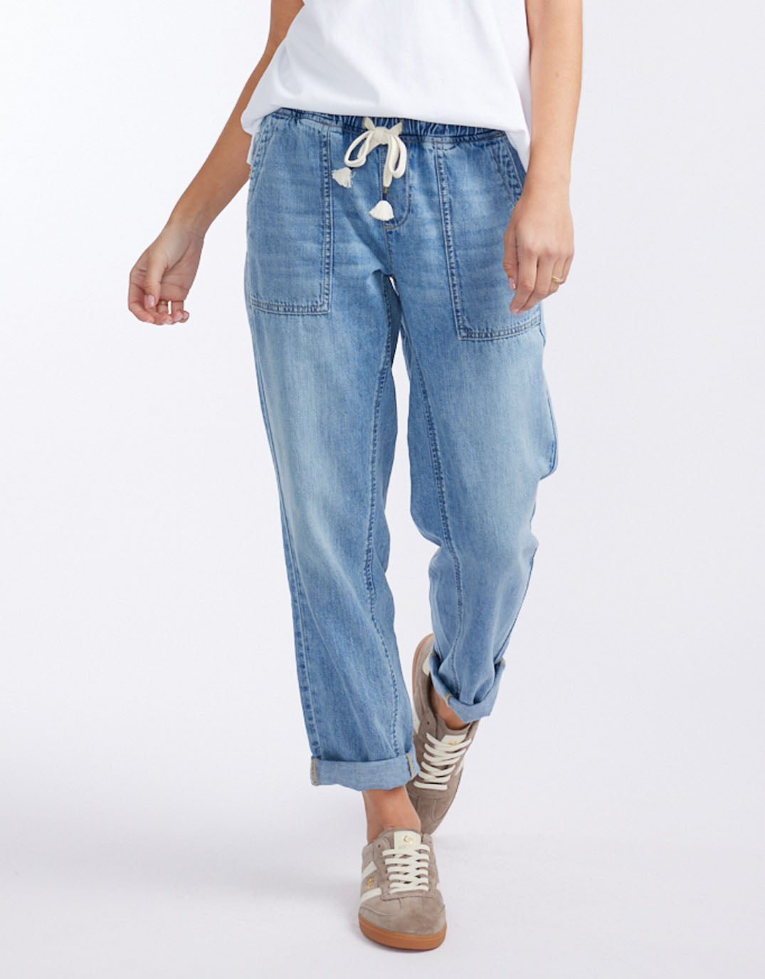 Beach Comber Pant - Mid Wash