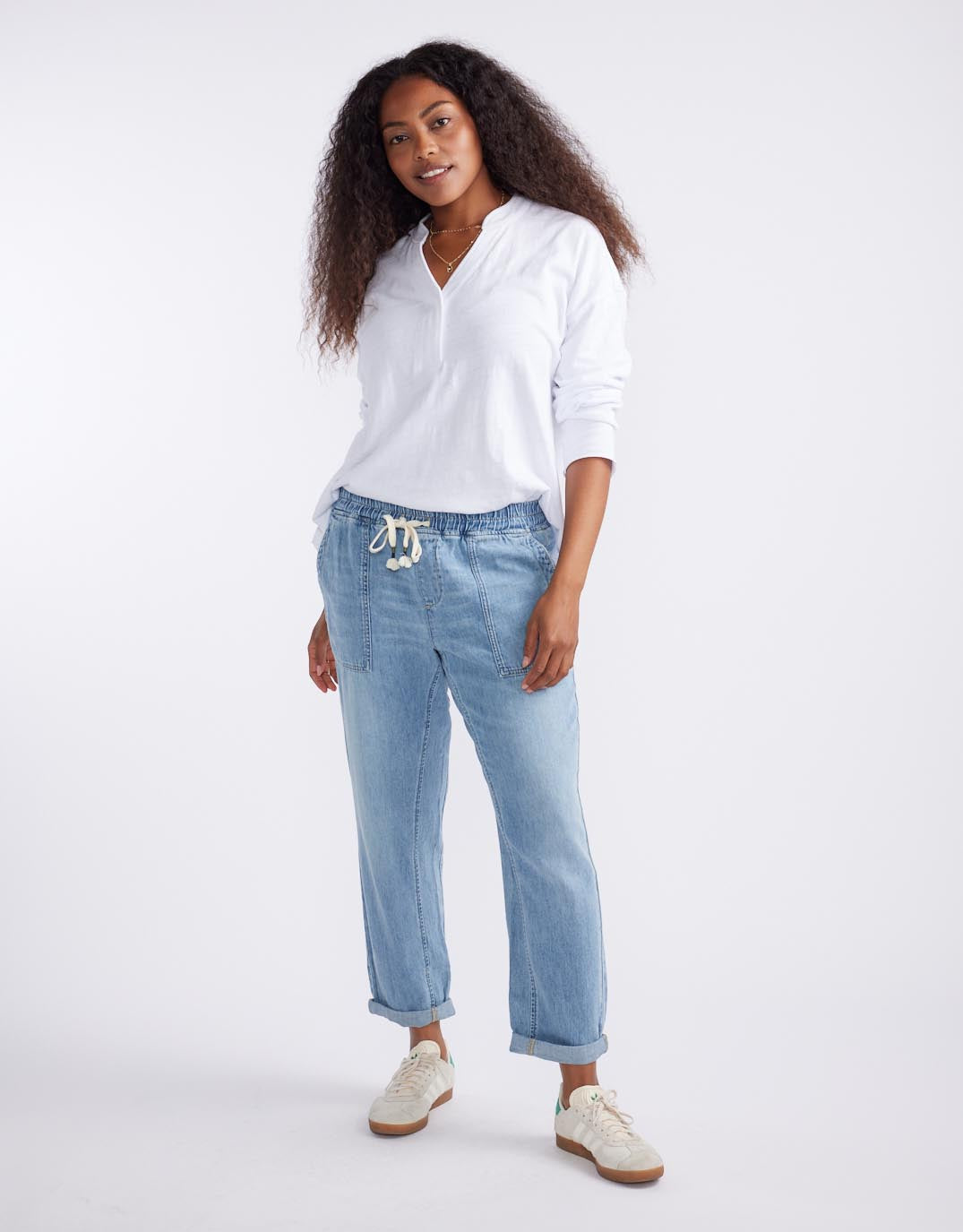 Beach Comber Pant - Mid Wash