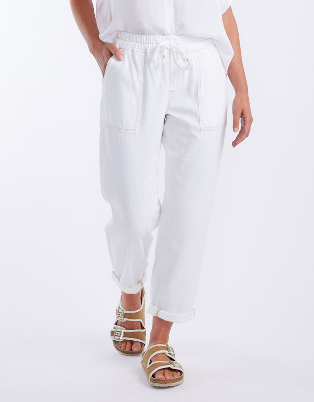 Beach Comber Pant - White
