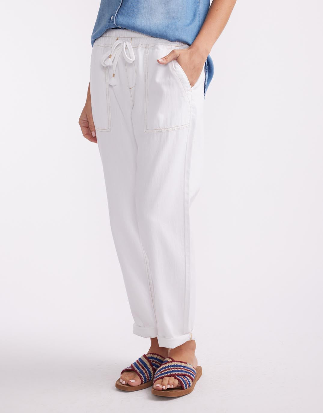 Beach Comber Pant - White