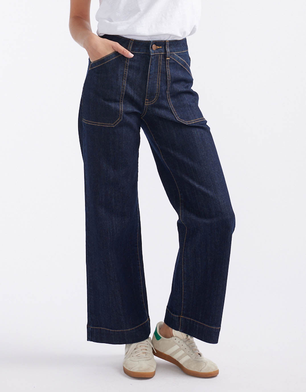 Catalina Wide Leg Jeans - Indigo