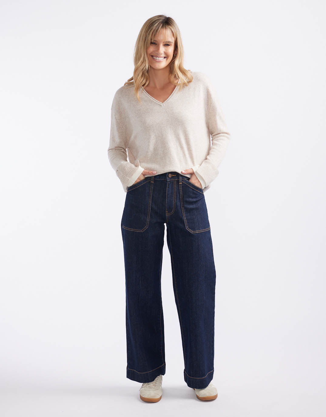 Catalina Wide Leg Jeans - Indigo