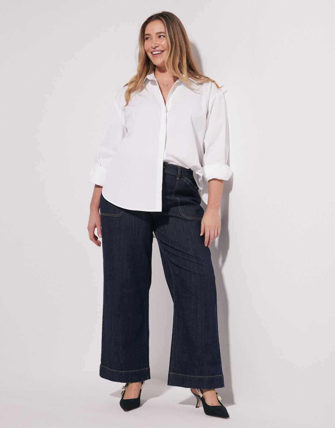 Catalina Wide Leg Jeans - Indigo
