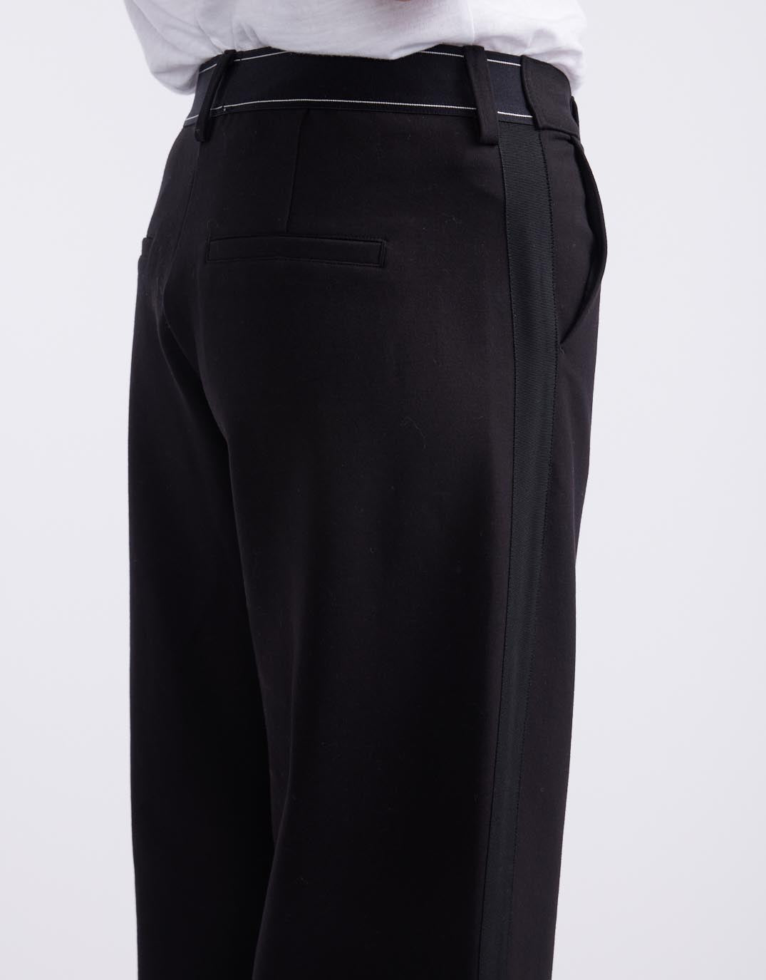 Effortless Ponte Pant - Black/Black