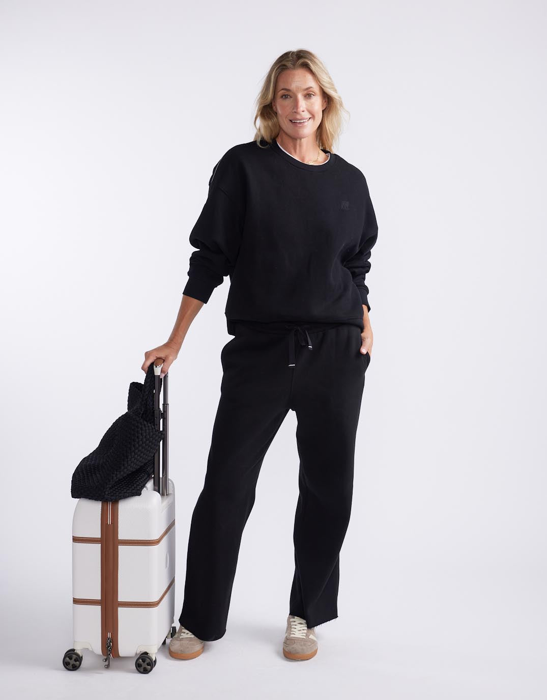 Fleece Lounger Pant - Black
