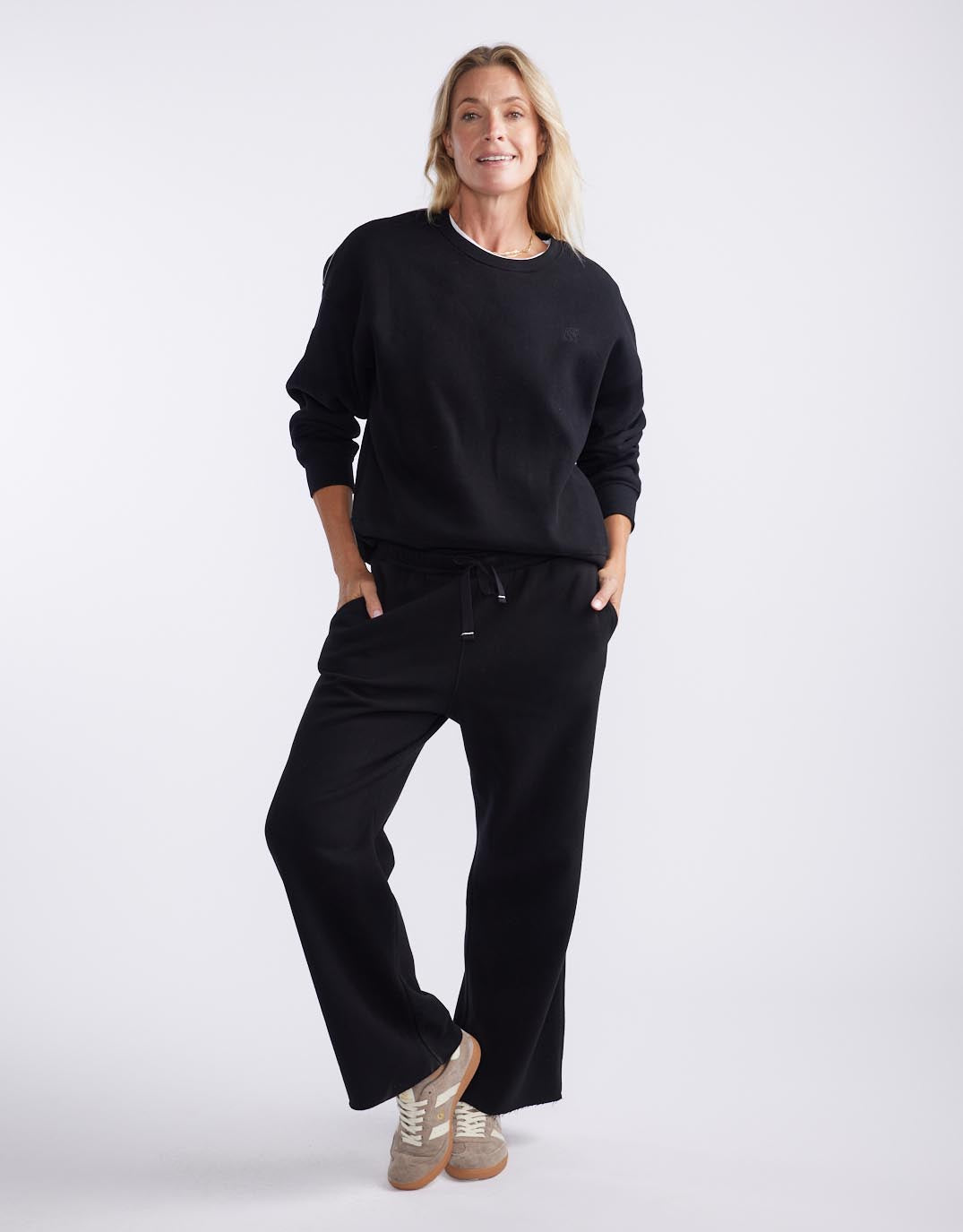 Fleece Lounger Pant - Black