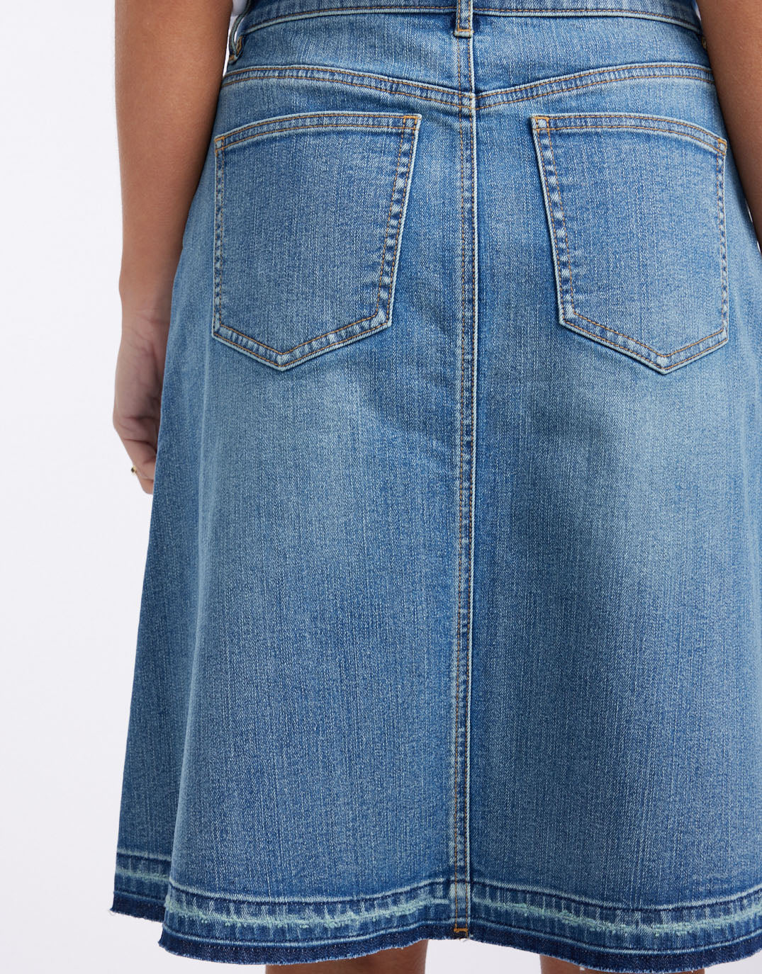 Holly Denim Skirt - Mid Wash
