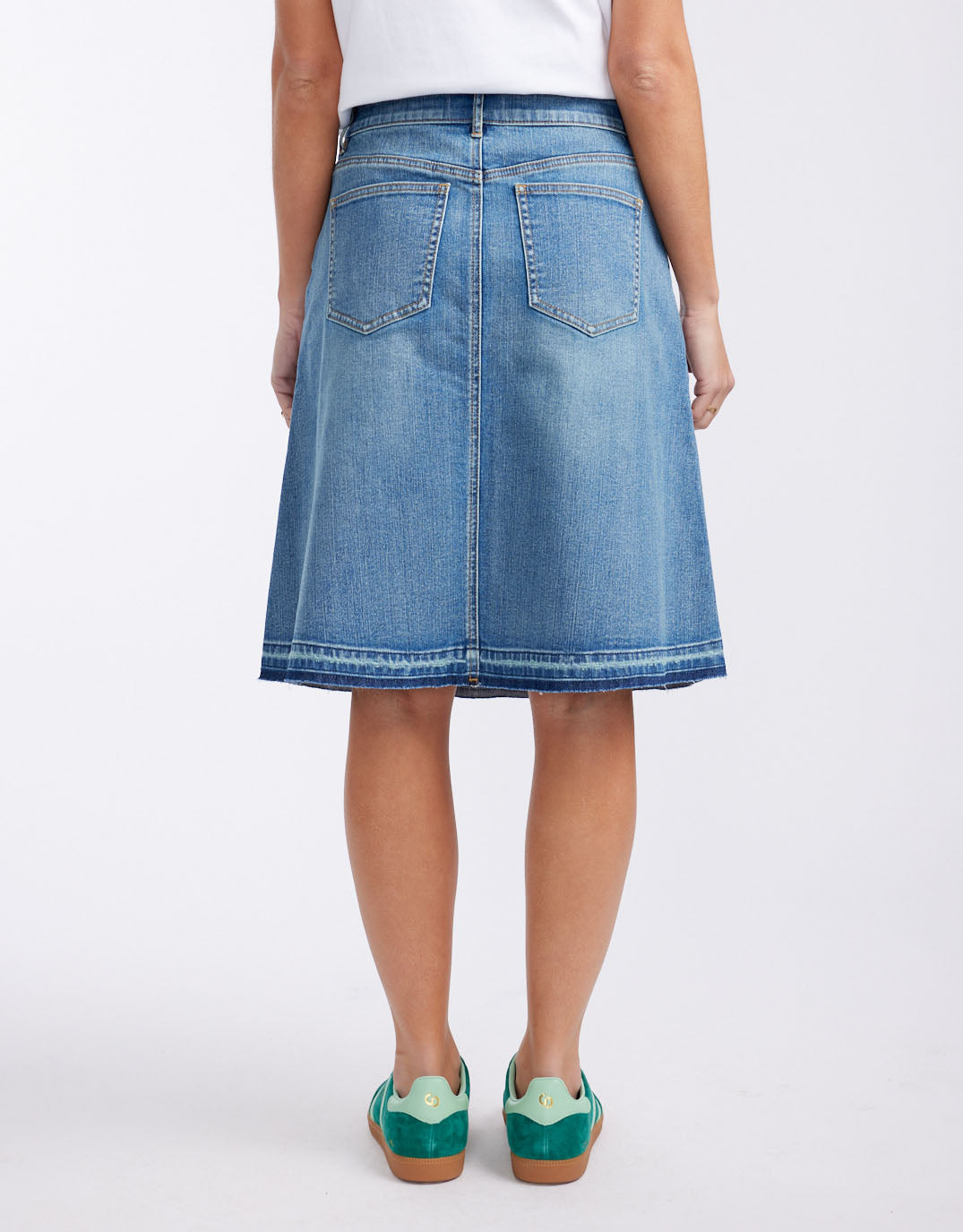 Holly Denim Skirt - Mid Wash