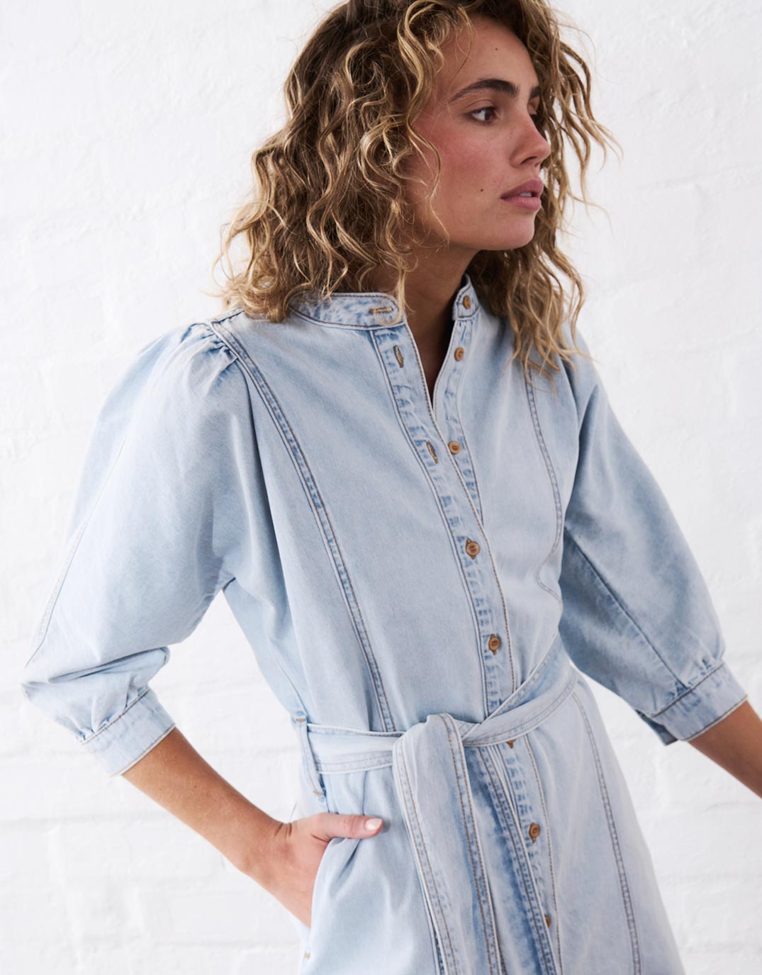 Gabriella Dress - Sky Blue