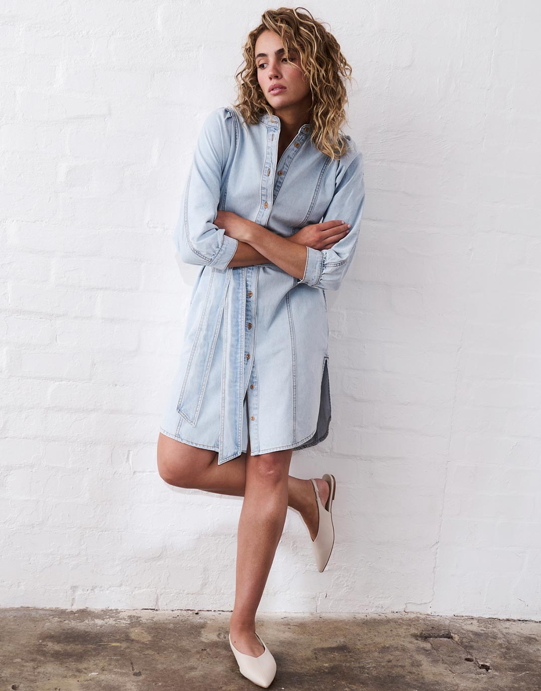 Gabriella Dress - Sky Blue