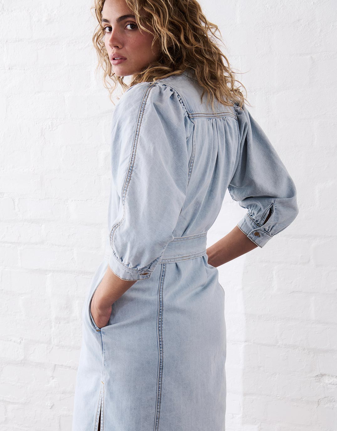 Gabriella Dress - Sky Blue