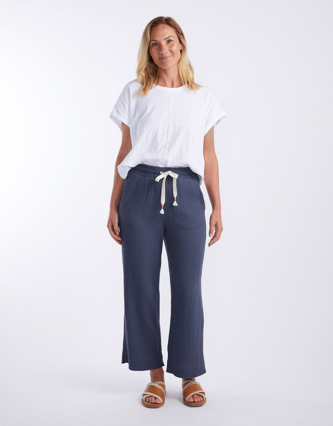 The Coastal Pant - Washed Navy