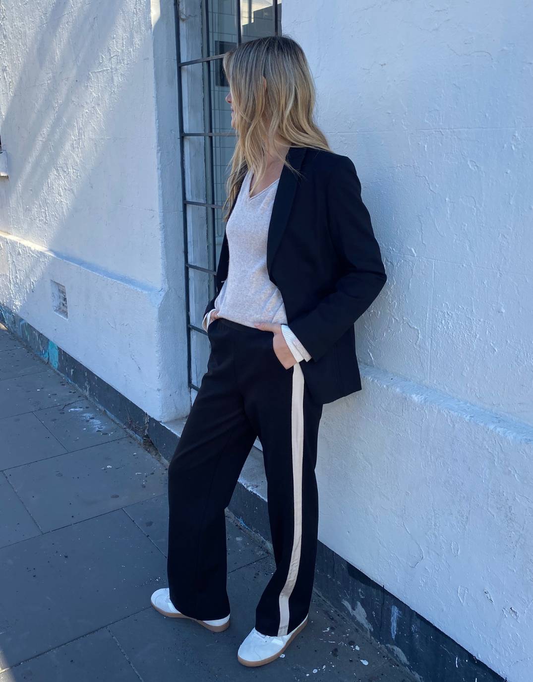 Timeless Straight Leg Ponte Pant - Black/Natural