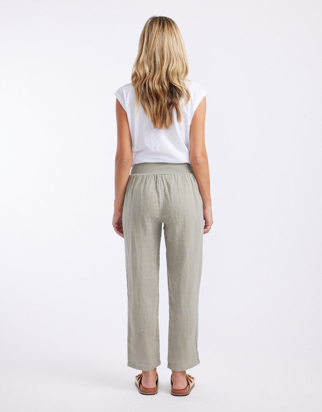 Sorrento Linen Pants - Khaki